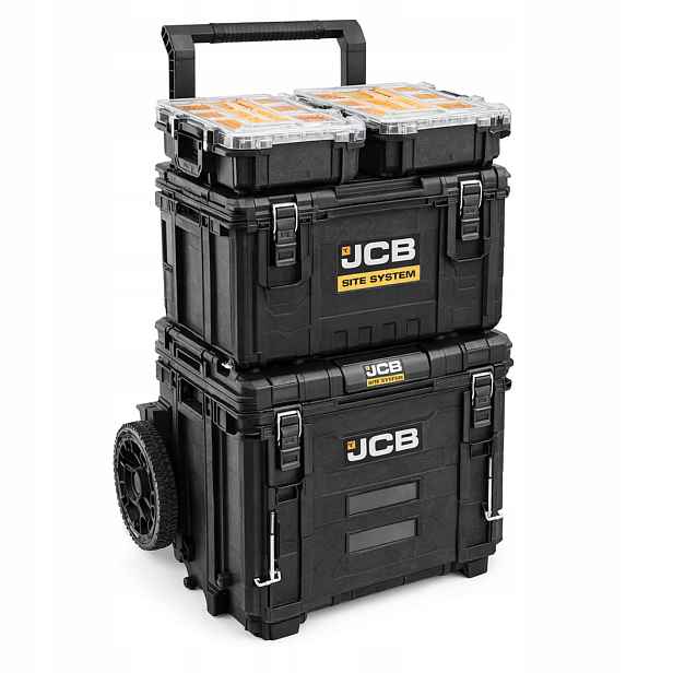 Jcb Site System Modulární skříň na kolečkách s 5 prvky