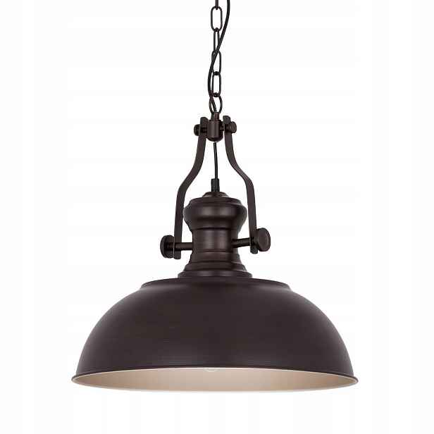 Rosalia, Industriální loftová černo-zlatá závěsná lampa, E27