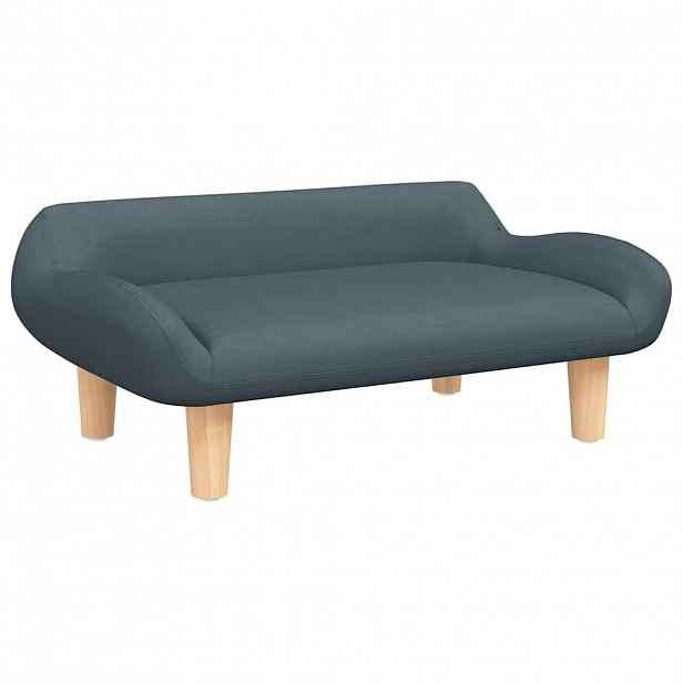 vidaXL Pelíšek pro psy tmavě šedý 70 x 40 x 24 cm textil