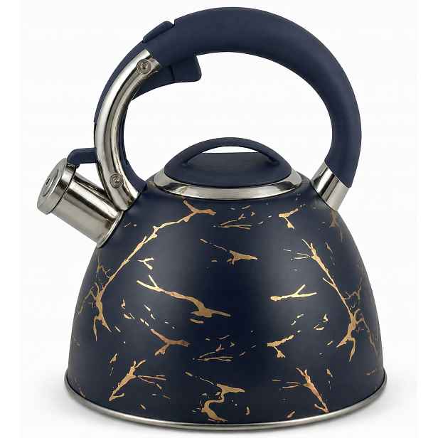 Ocelový Konvice s píšťalkou, barevná, indukční, plynová, 3 l EdenBerg Premium