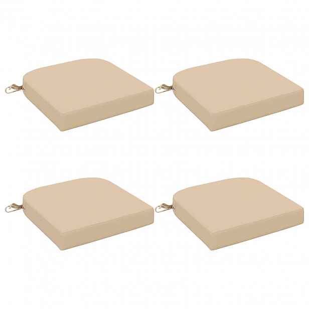 vidaXL 4-dílné sedáky SOEST 4 pcs 100% polyester Krémová