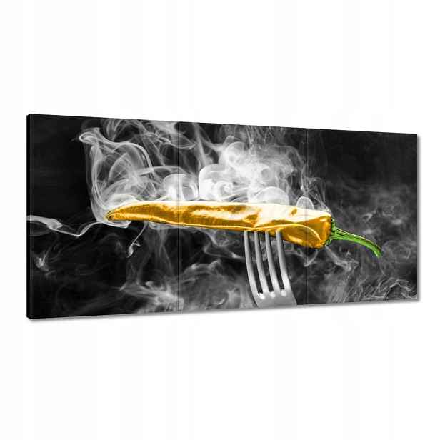 Obrazy 180x90 Žlutá ostrost v kuchyni