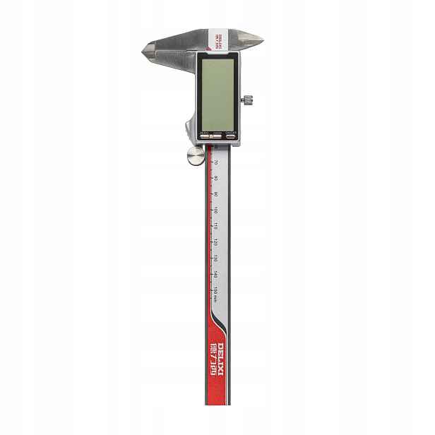Přesné elektronické posuvné měřítko Delixi s velkým LCD displejem 0-150 mm pouzdro