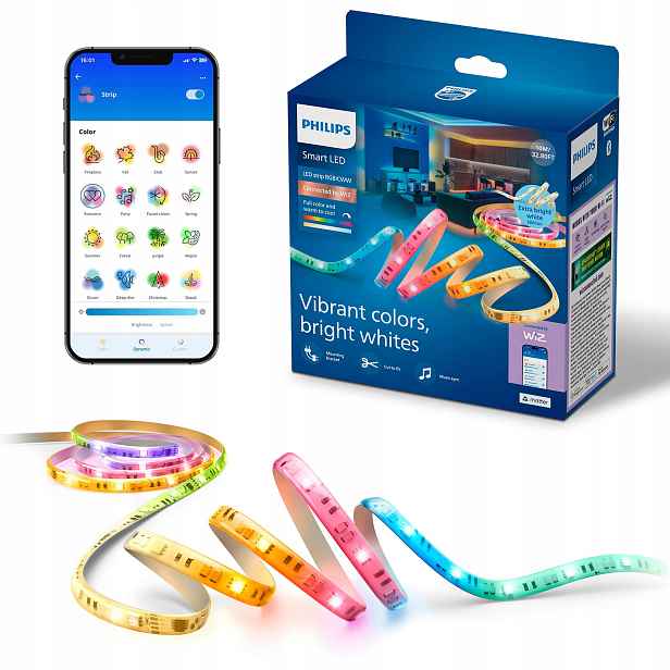 Led pásek Rgbic Gradient 10 m Philips Smart Inteligentní WiFi Aplikace WiZ