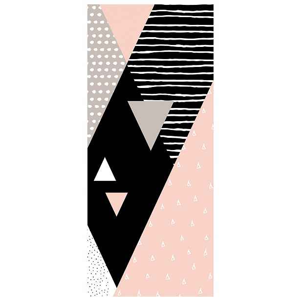 Samolepka Fototapeta Geometrické trojúhelníky kosočtverce minimalismus 91x211