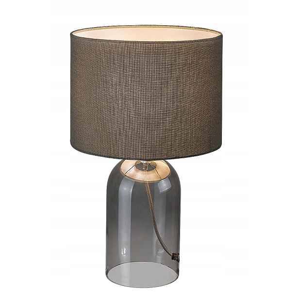 Stolní lampa Rabalux Luxin kouřové sklo E14 40W šedá 33 cm