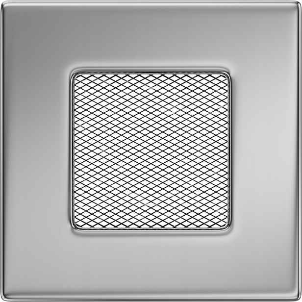 Ventilační mřížka do krbu 11x11 niklovaná