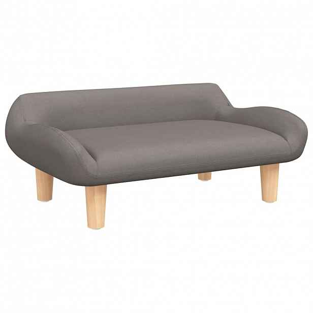 vidaXL Pelíšek pro psy taupe 70 x 40 x 24 cm textil