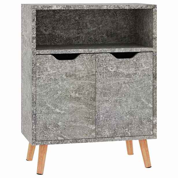 vidaXL Příborník betonově šedý 60 x 30 x 72 cm kompozitní dřevo