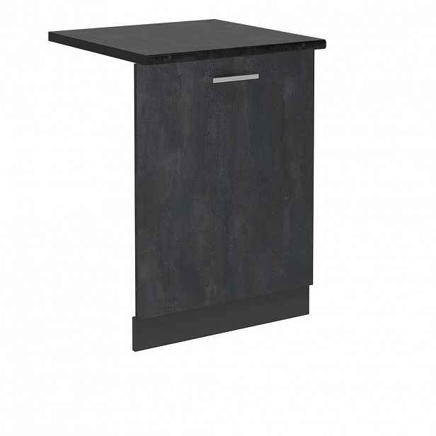 Vicco ČELNÍ PANEL MYČKY R-Line Černý beton 60 cm , PD Antracit