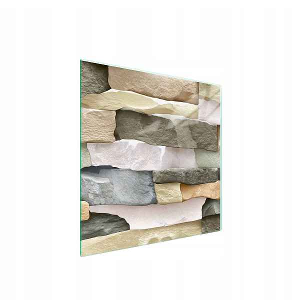 7v1 Skleněná ochranná deska na sporák 50x52 Cihla