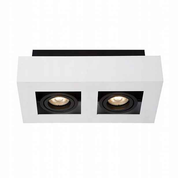 Casemiro Nástěnná lampa Černá Bílá Moderní 2xGU10 50W IP20
