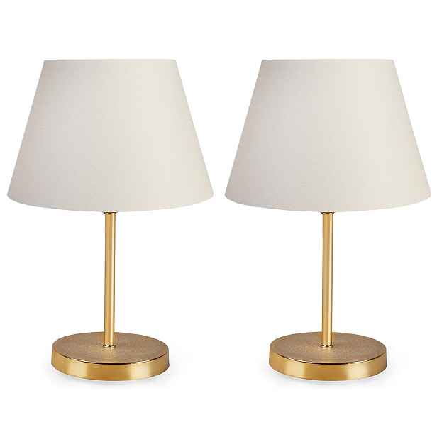 Opviq Sada 2 stolních lamp Deno I krémová