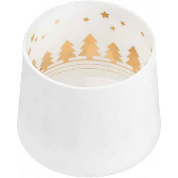 Räder Bílý porcelánový svícen FIR FOREST
