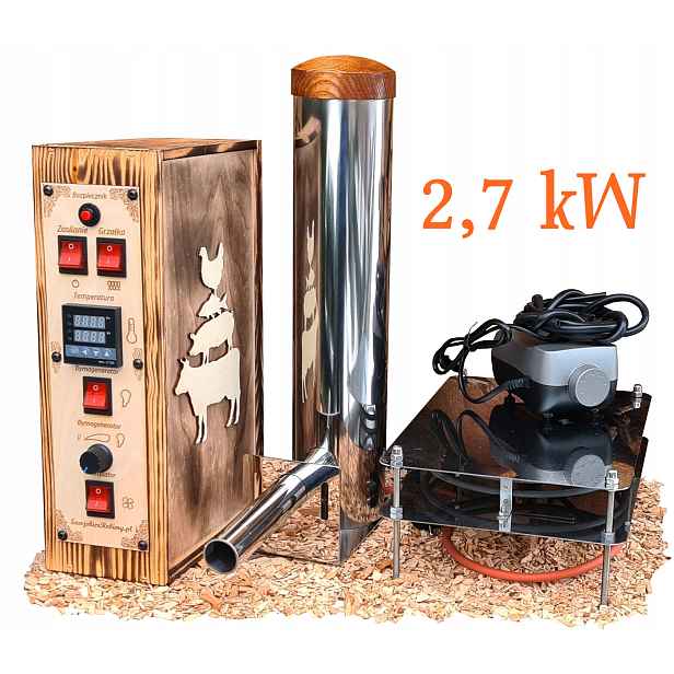 Regulátor do udírny Dymogenerátor s Popelníkem Ohřívač 2,7 kW