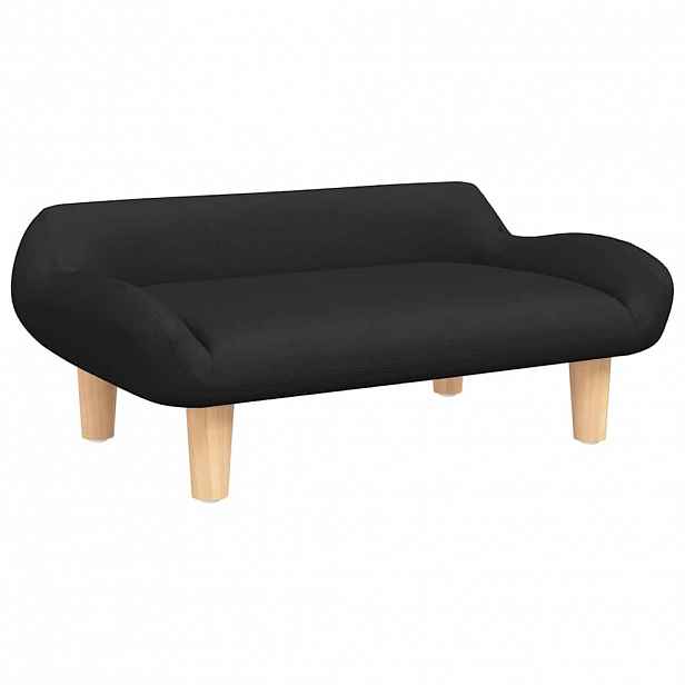 vidaXL Pelíšek pro psy černý 70 x 40 x 24 cm textil
