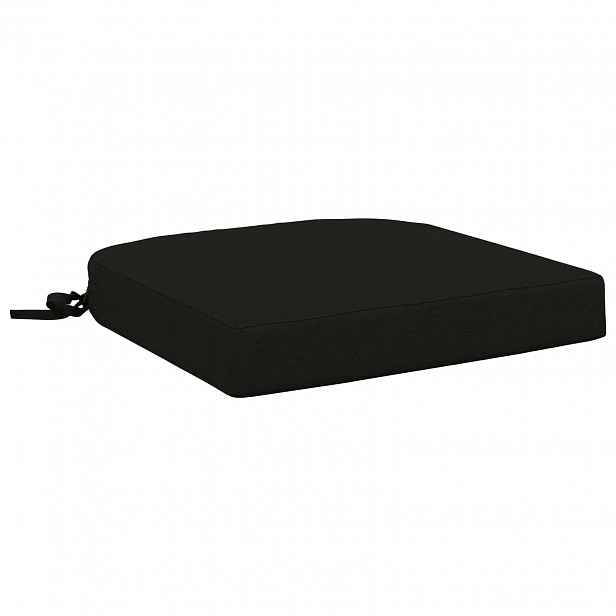 vidaXL 1-dílný sedák SOEST 100% polyester Černá 40 x 40 x 7 cm