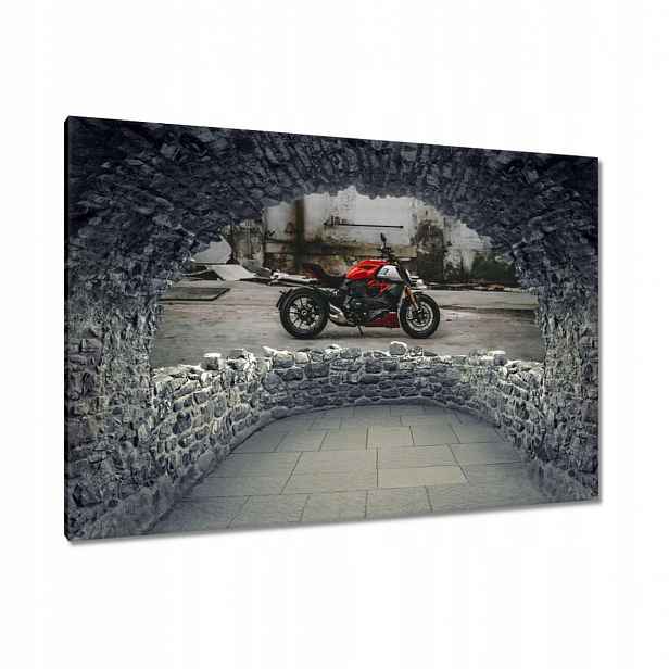 Obrazy 90x60 Červené Ducati Motocykl