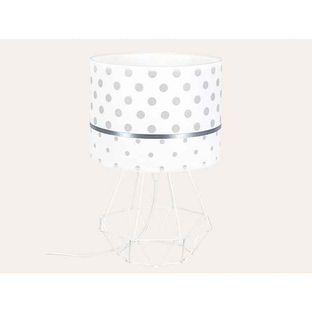 ELIS DESIGN Dětská stolní lampa - Šedé puntíky