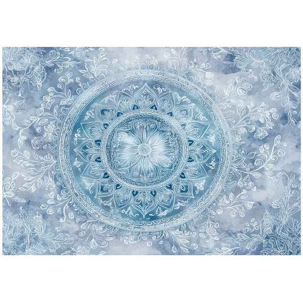 Fototapeta Mandala Modrá Ložnice Obývací Pokoj Tapeta Flizelina 300x210