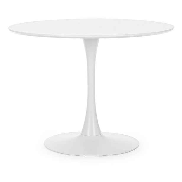 Kulatý jídelní stůl s bílou deskou ø 100 cm Bloom – Bizzotto