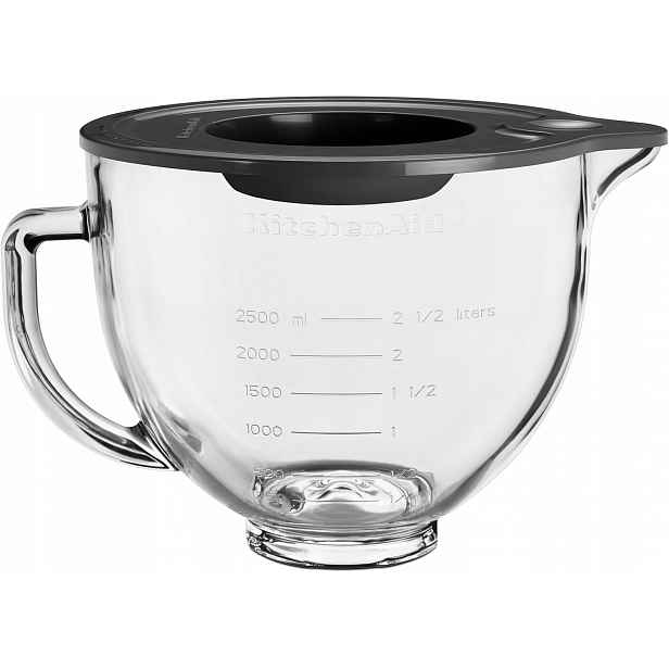 Originální Velká Skleněná Mísa Kitchenaid 5KSM5GB 4,7L 2,2 Kg S Víkem