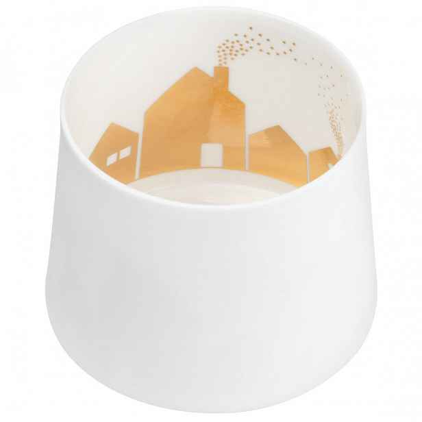 Räder Bílý porcelánový svícen TOWN