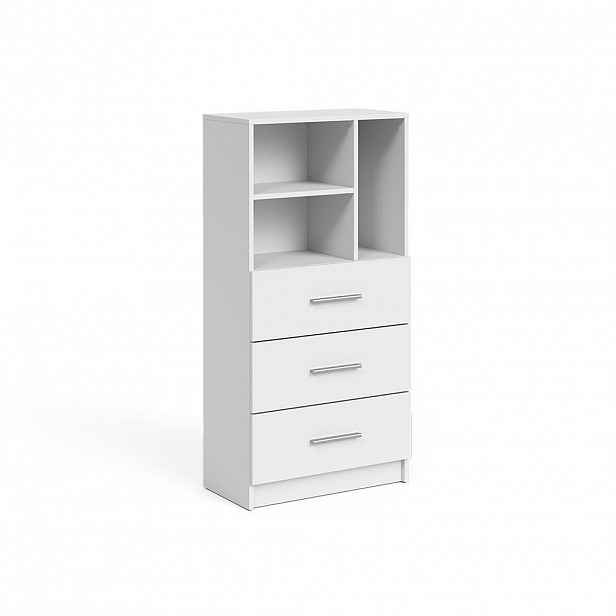 Vicco UNIVERZÁLNÍ SKŘÍŇ Tomy, Bílá, 60 x 120 cm se 3 zásuvkami