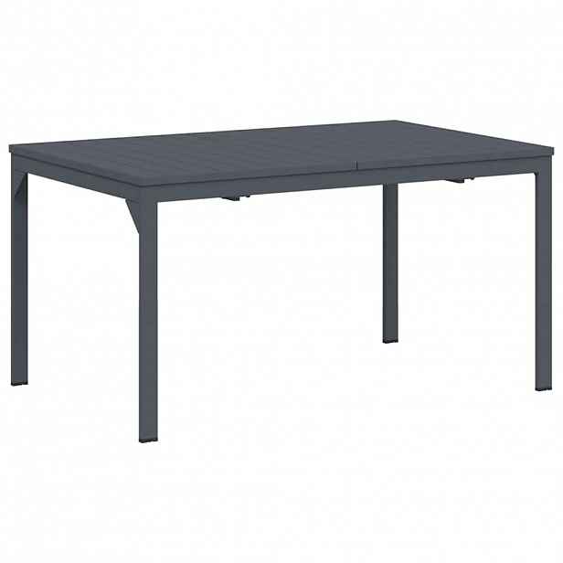 vidaXL Venkovní jídelní stůl Skládací Antracit 210 x 90 x 73 cm Ocel