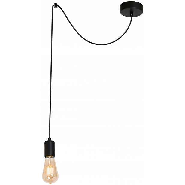 Závěsná lampa Spindel Černá 1xE27 jemná elegance dekorativní loft