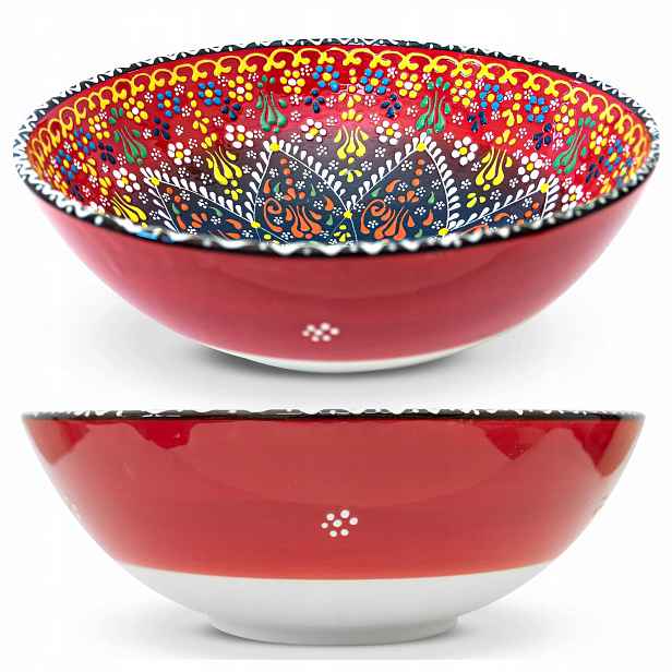 Miska Mísa Salátová Mísa Velká Pro Každodenní Použití, Ručně Zdobená, 3,5 L, 30 CM