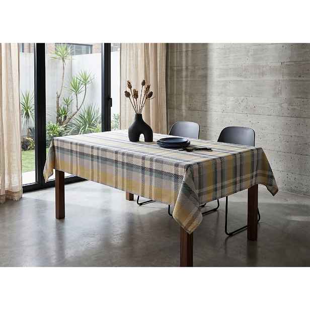 Ubrus na stůl TARTAN béžová 130x180 cm