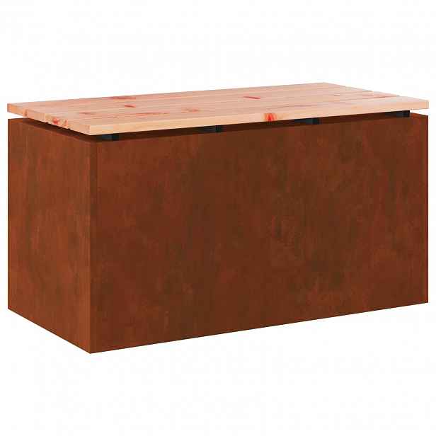 vidaXL Zahradní lavice 2 -Seater 80 x 40 x 43 cm Rezavá Obdélníkový