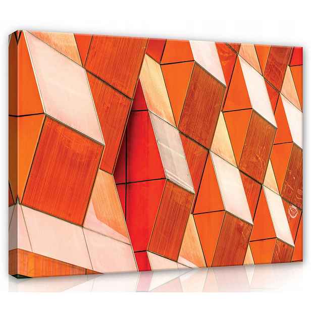 Obraz Na Plátně Plátno 70x50 Abstrakce 3D Geometrie Tvary Objemy