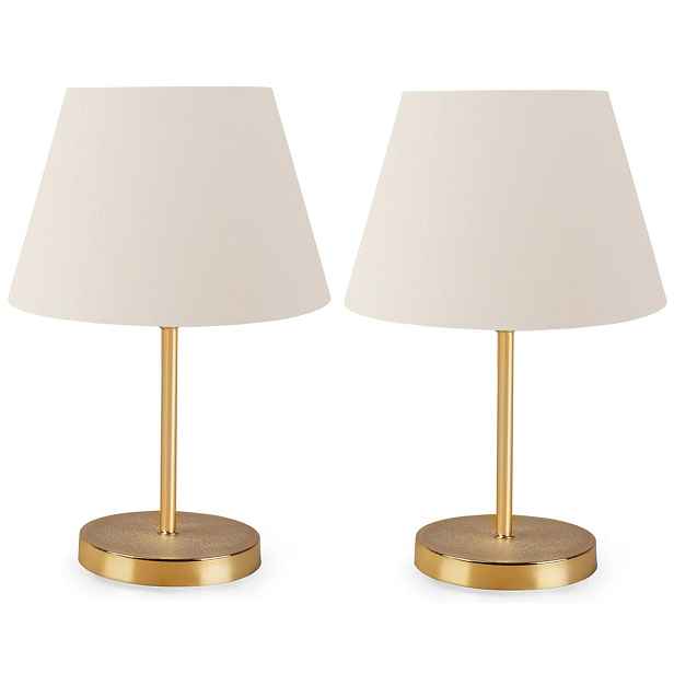 Opviq Sada 2 stolních lamp Deno krémová