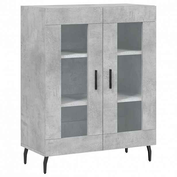 vidaXL Příborník betonově šedý 69,5 x 34 x 90 cm kompozitní dřevo