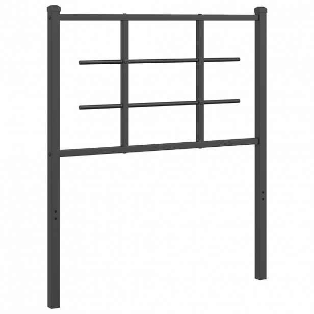 vidaXL Kovové náhradní čelo postele černé 75 cm