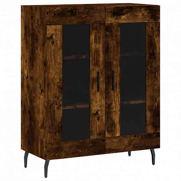 vidaXL Příborník kouřový dub 69,5 x 34 x 90 cm kompozitní dřevo
