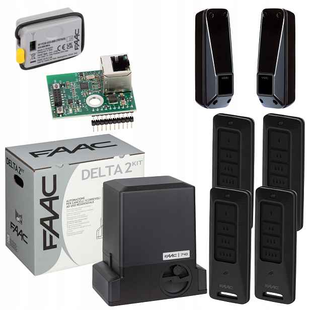 Faac DELTA2+ Smart WiFi Xwbl+ Pilot XT4 Fds 4ks pohon posuvné brány