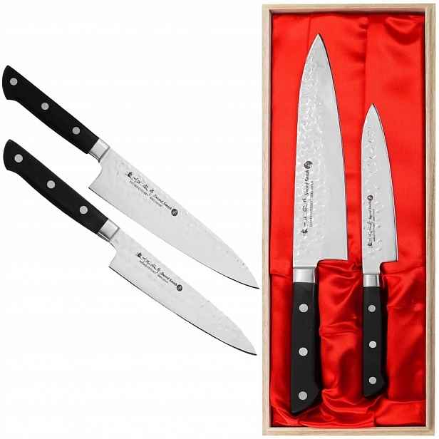 Satake Noushu Japonská sada 2 nožů Nůž a šéfkuchaře V Pouzdru