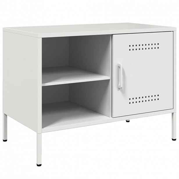 vidaXL TV skříňka bílá 68 x 39 x 50,5 cm ocel