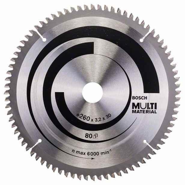 Kotouč pilový Bosch Multi Material 260×30×3,2 mm 80 z.
