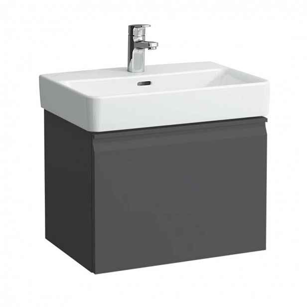 Laufen Pro S - Umyvadlová skříňka, 57x45x39 cm, 1 zásuvka, grafit mat H4833710964801