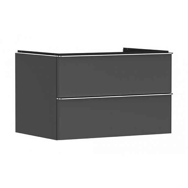 Skříňka pod umyvadlo pod desku Hansgrohe Xelu Q 78x49,5x55 cm šedá matná 54075000