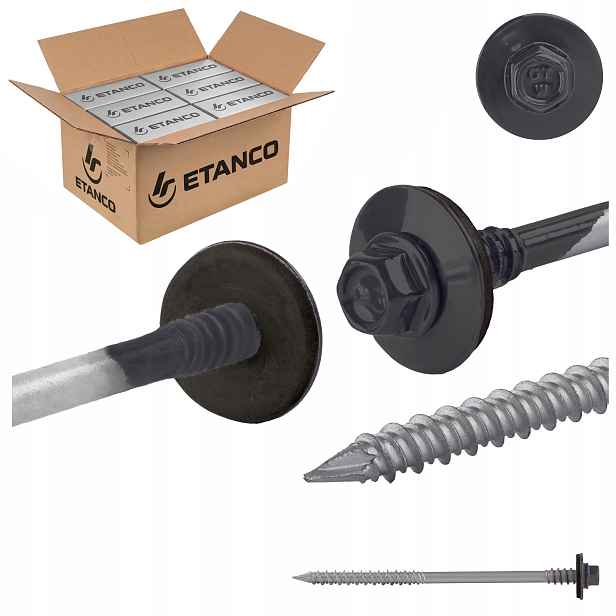 Šrouby do sendvičové desky 120 mm Ral 7016 600s pro dřevo betonu Etanco Gtrw
