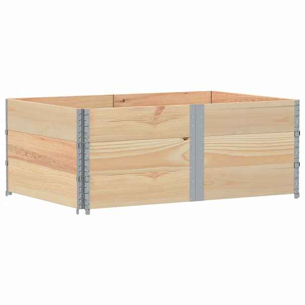 vidaXL Paletové nástavce 3 ks 150 x 100 cm masivní borové dřevo