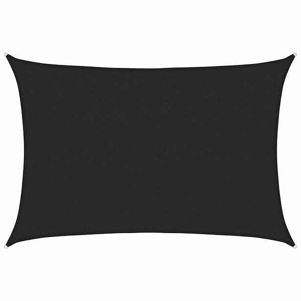 vidaXL Stínící plachta 160 g/m² černá 3 x 5 m HDPE