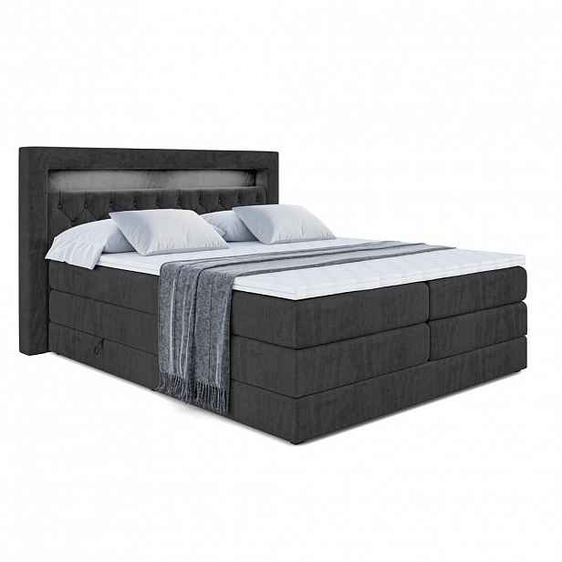 ALTDECOR POSTEL boxspring NOEL GOLD KING – 200 x 200 – H3/H4 – černá