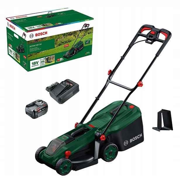 Bosch Rotak 18V-34 Set Akumulátorová sekačka 18V 4.0Ah 34cm