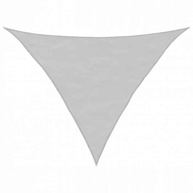 Sluneční plachta, světle šedá, 3x3x4,5 m, 100% polyester